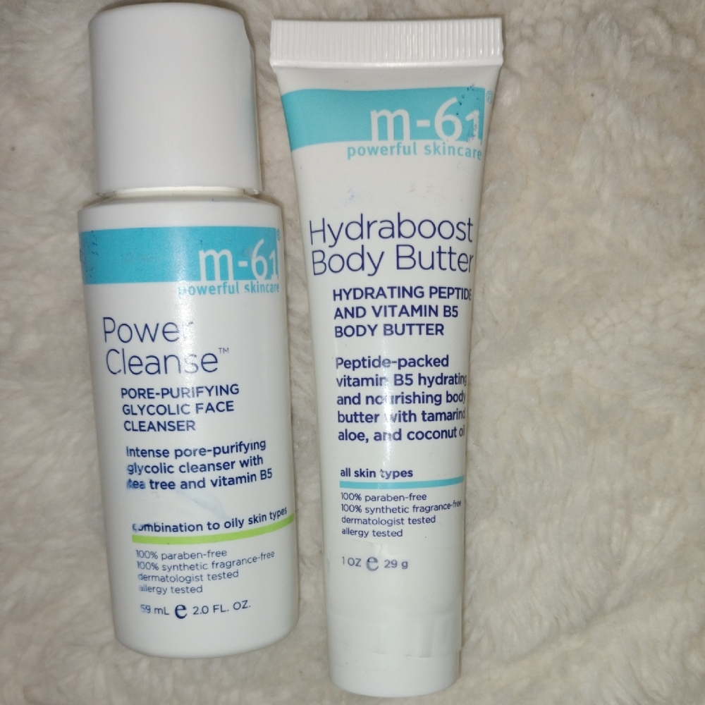 M-61 Power Cleaner White Cleanser and Exfoliant Skincare Set